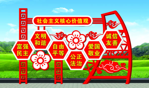 核心價(jià)值觀(guān)標牌