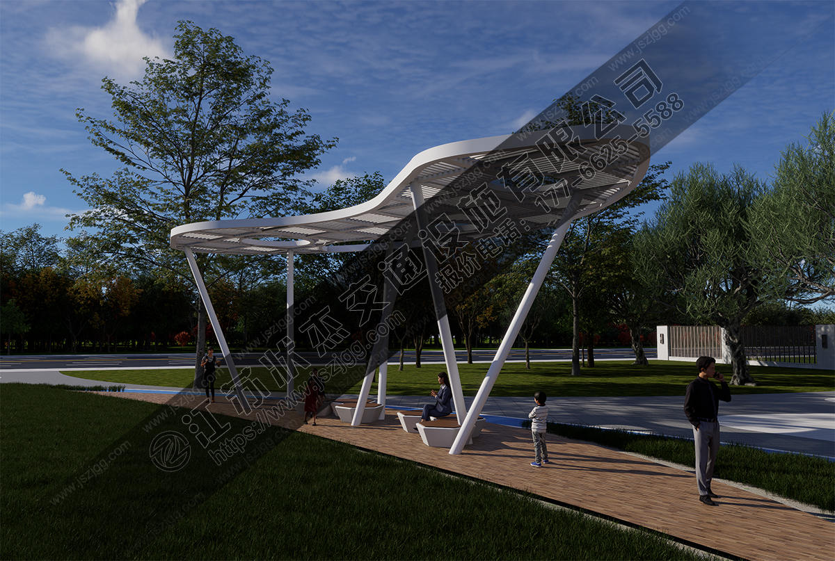 公園鐵藝弧形廊架圖片園林景觀(guān)廊架定制廠(chǎng)家