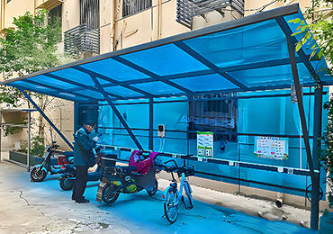 電動(dòng)車(chē)充電雨棚效果圖